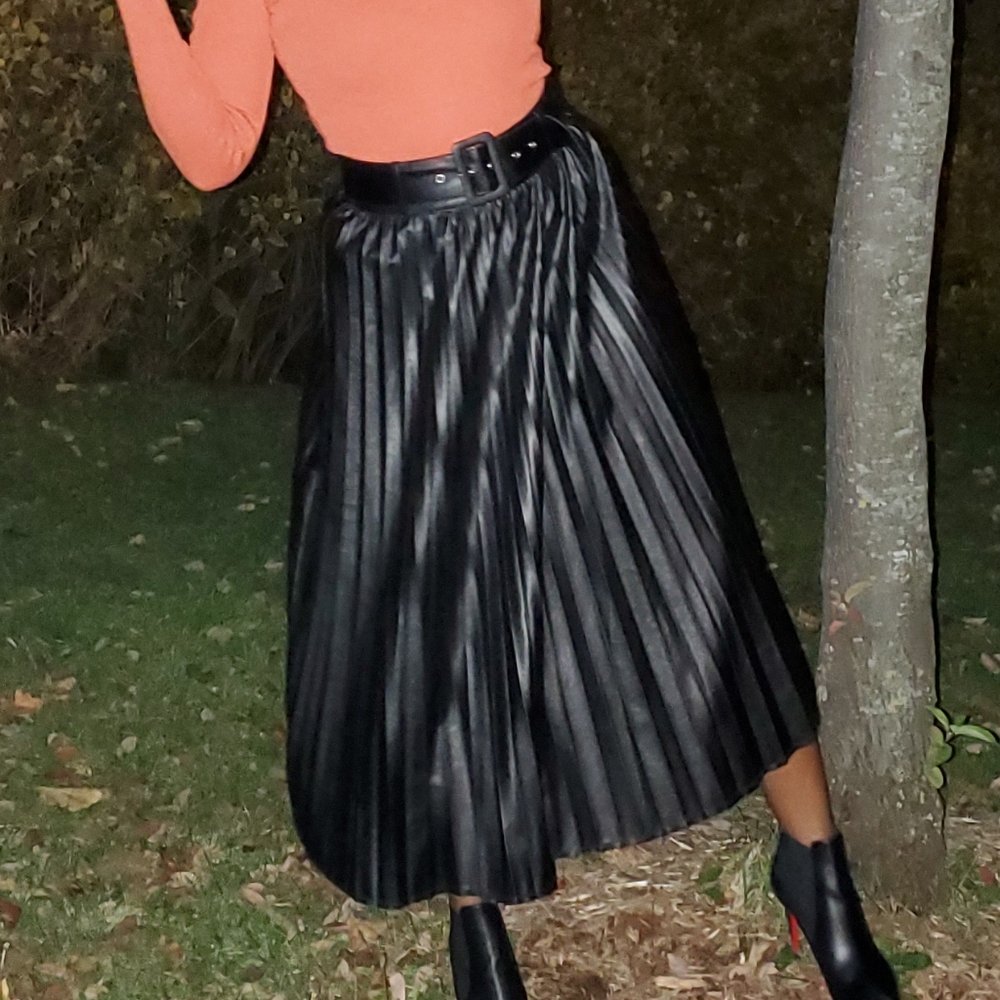 PU Leather Skirt